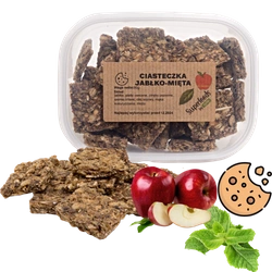 Ciasteczka  jabłko-mięta  90g dla szynszyli