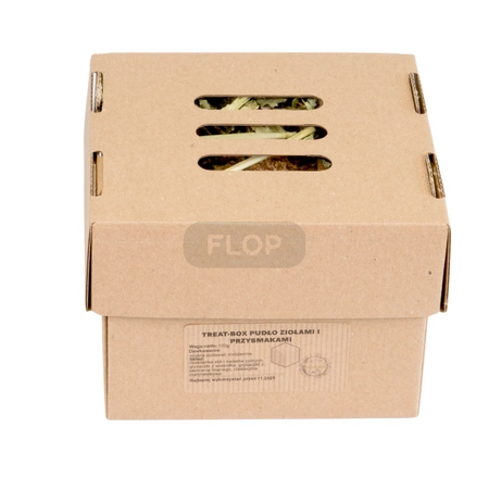 100g TREAT-BOX - pudło z ziołami i przysmakami dla szynszyli i koszatniczek