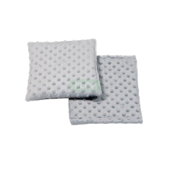 Poducha i dach z szarego polaru minki do domku z dachem - hamakiem