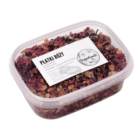 Róża (Rosa canina L.) kwiat 20g / pudełko 250ml dla szynszyli