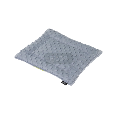 Materacyk 20x30cm z polaru minki - limonka i szarość dla małych zwierząt domowych