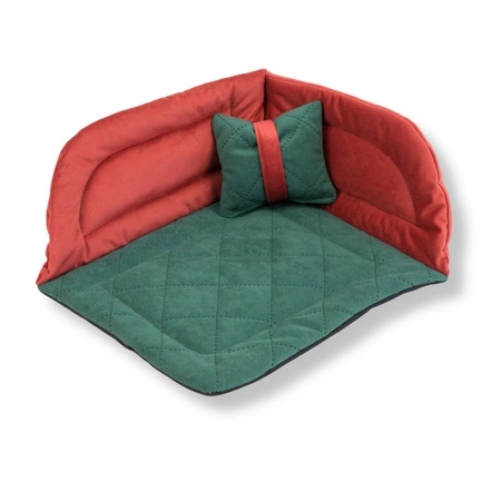 Świąteczne legowisko narożne dla szynszyli i koszatniczek 2025