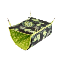 Odwrócony półtunel w liście na czarnym tle