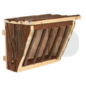 Drewniany paśnik dla szynszyli do podwieszenia