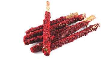 Gryzaki leszczynowe z buraczkiem