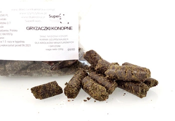 Gryzaczki konopne 100% 100g SuperFoods dla szynszyli