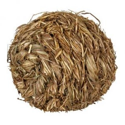 Piłka z trawy z dzwoneczkiem dla szynszyli 6cm