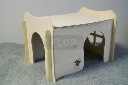 Domek z otwieranym dachem dla szynszyli