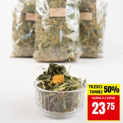 PROMOCJA 3 x Zioła rutynowe dla szynszyli - mieszanka ziołowa 500g
