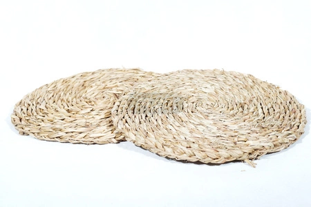 Okrągła mata dla szynszyli pleciona z trawy morskiej 20cm Toy4Joy