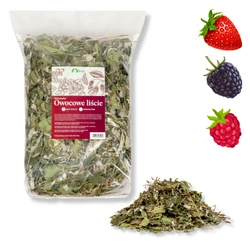 TIVO 500g Owocowe liście (liście truskawki, maliny i jeżyny) dla szynszyli i koszatniczek