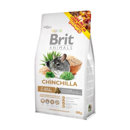 Brit Animals Chinchilla Complete 300g kompletka karma dla szynszyli