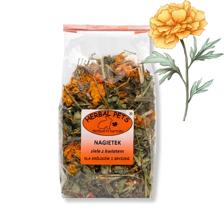 Nagietek - ziele z kwiatem 70g dla szynszyli i koszatniczek - Herbal Pets