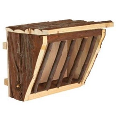 Drewniany paśnik dla szynszyli do podwieszenia