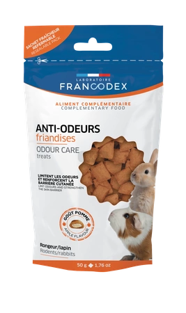 FRANCODEX Przysmaki zapobiegające nieprzyjemnym zapachom dla szynszyli 50g