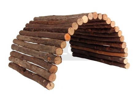 Elastyczny domek/mostek z gałęzi dla szynszyli