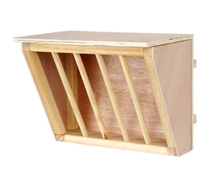 Wielki drewniany paśnik z pokrywą dla szynszyli