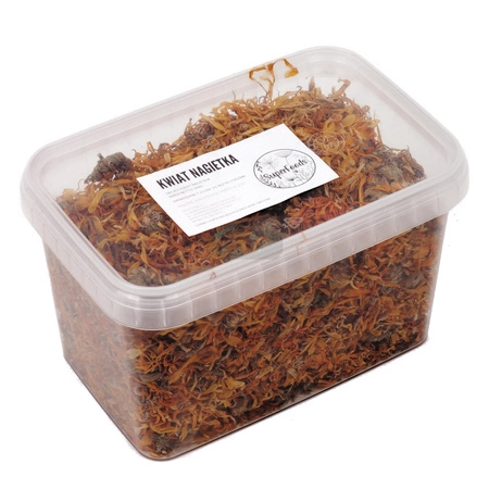 Nagietek (Calendula officinalis L.) kwiat 100g / pudełko 1200ml dla szynszyli i koszatniczek