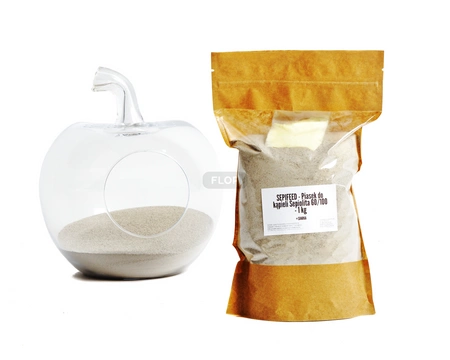 Piasek do kąpieli dla szynszyli sepiolita Sepifeed 1kg z dodatkiem siarki w dodatkowym woreczku (antygrzybiczna i antybakteryjna)