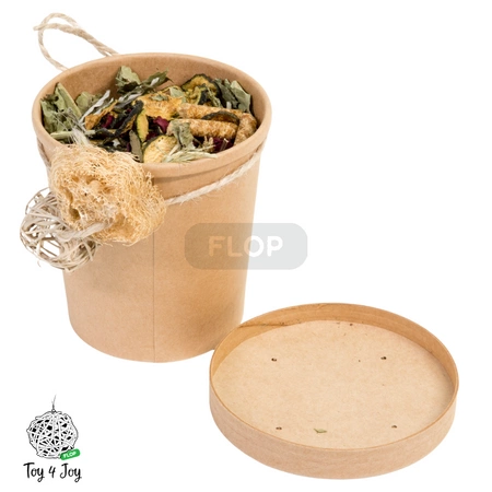 Ziołowo-warzywny kubek do samodzielnego rozpakowania dla małych zwierząt