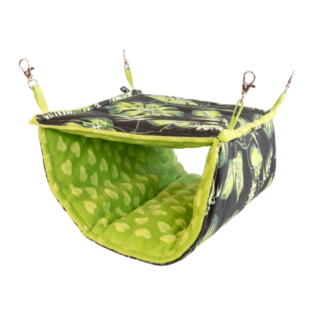 Odwrócony półtunel w liście na czarnym tle